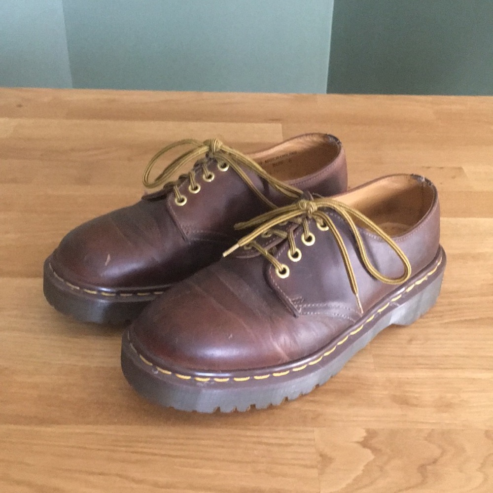 Authentic Dr. Martens Brown Leather Shoes